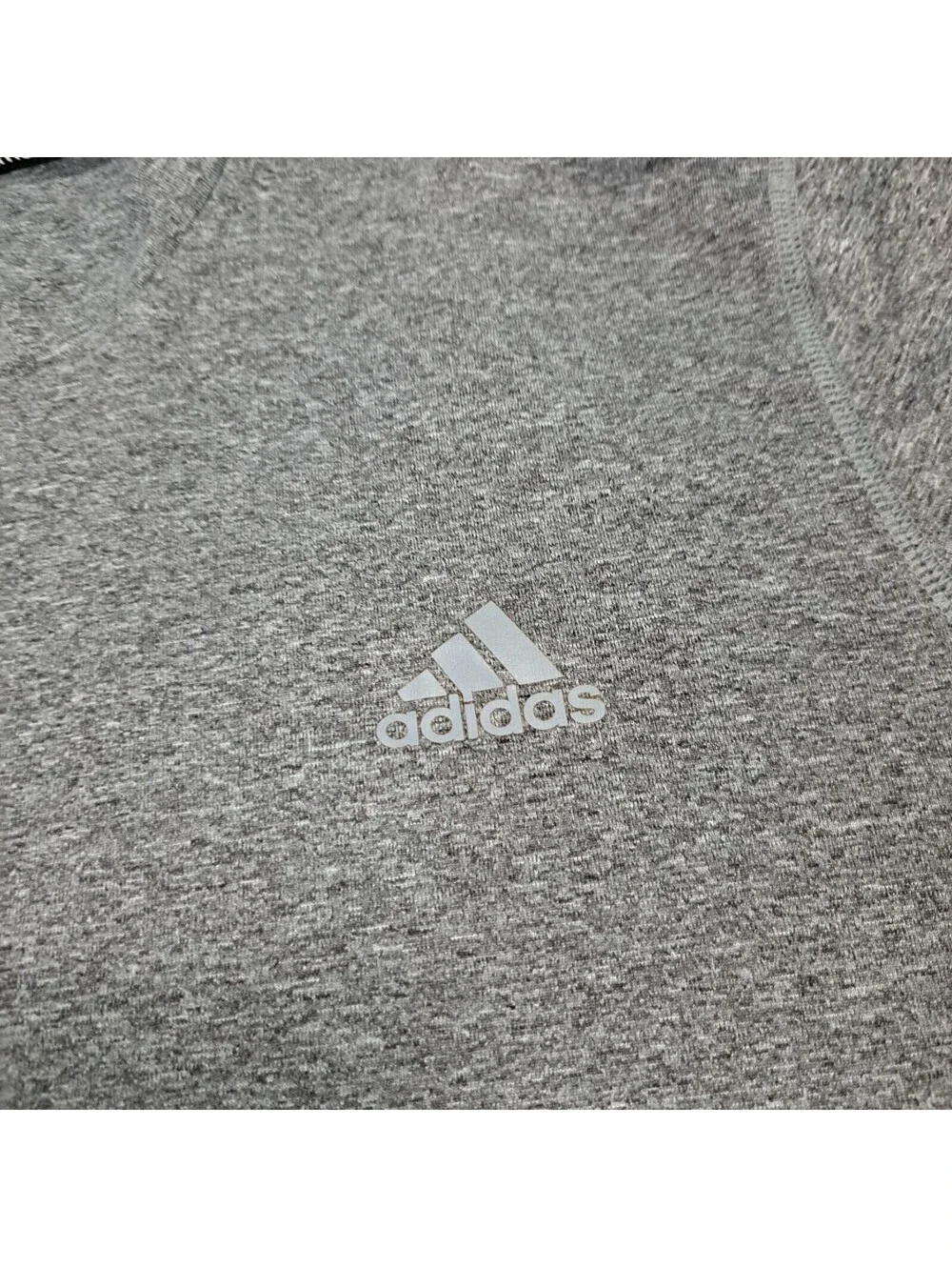 Adidas Gray Climalite Short Sleeve Athletic T-shirt Mens Size L
